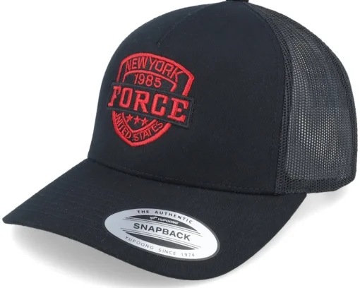Trucker-Iconic Ny Red Force Black A-frame Trucker -