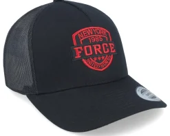 Trucker-Iconic Ny Red Force Black A-frame Trucker -