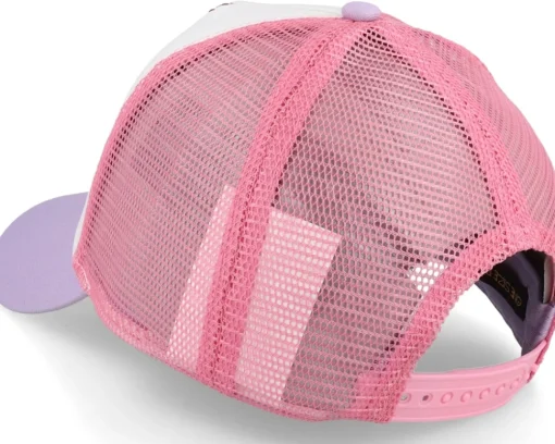 Trucker-Ed Hardy Nyc Twill Front Mesh /Pink/Purple Trucker - White