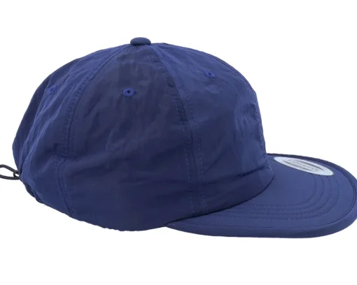 New Yupoong Nylon Cap Navy Fitted -