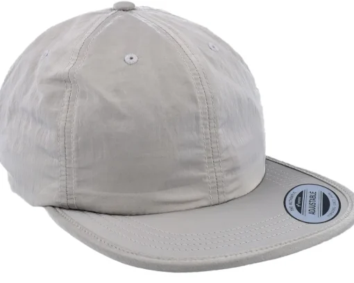Fitted-Yupoong Nylon Cap Silver Fitted -