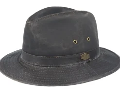Best MJM Hats Oakwood Antique Cotton 6 Brown Hat -