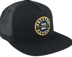 Trucker-Brixton Oath Hat Black/Black Trucker -