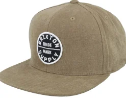 Clearance Brixton Oath III Dark Khaki/Black Snapback -