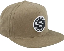 Clearance Brixton Oath III Dark Khaki/Black Snapback -