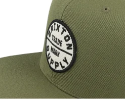 Snapback-Brixton Oath III Olive Surplus/White Snapback - Green