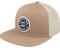 Trucker-Brixton Oath Mp Hat Tan/Light Tan Trucker -