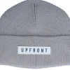 Cuff Beanies-Upfront Ocean Knit Beanie Grey Cuff -