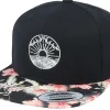 Snapback-Iconic Ocean Sunset Black/Floral Snapback -