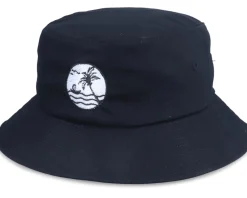 Best Abducted Ocean Sunset Logo Black Dad Cap -