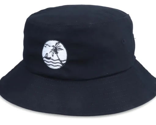 Best Abducted Ocean Sunset Logo Black Dad Cap -