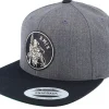 Sale Vikings Odin Runes Patch Charcoal Grey/black Snapback -