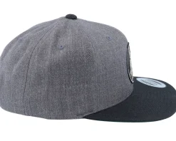 Sale Vikings Odin Runes Patch Charcoal Grey/black Snapback -