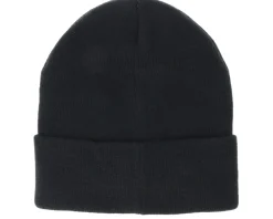 Cuff Beanies-Upfront Official Fold Black Beanie -