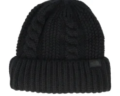 Knitted Beanies-The North Face Oh Mega Beanie Black/ Black Cuff -
