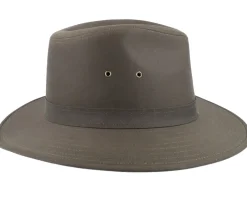Online Jaxon & James Oilcloth Safari Olive Fedora -