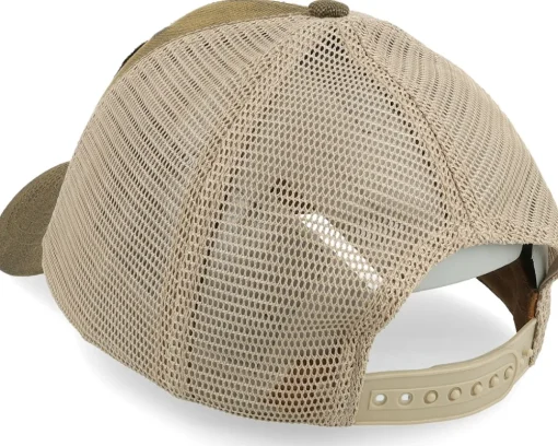 Trucker-John Deere Oilskin Look Belt Buckle Brown/Khaki Trucker -