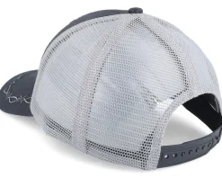 Trucker-John Deere Oilskin Look With Mesh Back Grey/Black Trucker -