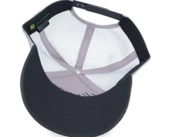 Trucker-John Deere Oilskin Look With Mesh Back Grey/Black Trucker -