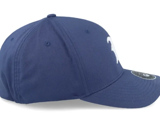 Flexfit-Bearded Man Old English B White On Navy Flexfit -