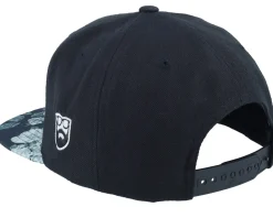 Snapback-Bearded Man Old English Logo Black/Grey Rose Snapback -