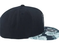 Snapback-Bearded Man Old English Logo Black/Grey Rose Snapback -