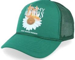 Trucker-Coney Island Picnic Old Ways Graphic Pine Green Trucker -