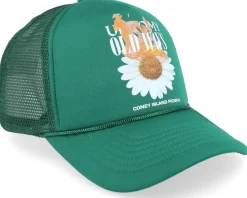 Trucker-Coney Island Picnic Old Ways Graphic Pine Green Trucker -