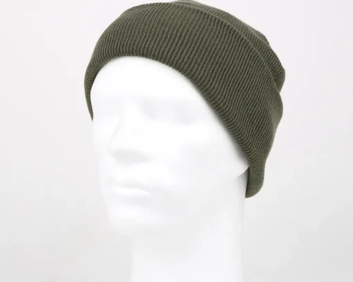 Blank Beanies-Beechfield Olive Cuff Blank Beanie - Green