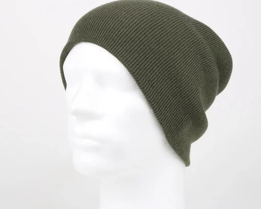 Blank Beanies-Beechfield Olive Cuff Blank Beanie - Green