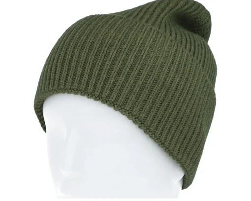 Blank Beanies-Beechfield Olive Oversized Cuff - Green