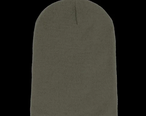Long Beanies | Blank Beanies-Beechfield Olive Long Blank Beanie -