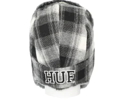 Trapper-HUF Ombre Plaid Aviator Hat Black Trapper -