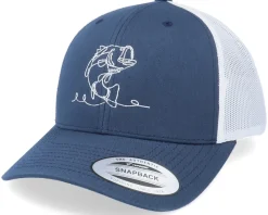 Trucker-Skillfish One Line Perch Fishing Navy/White Trucker -
