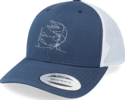 Trucker-Skillfish One Line Pike Fishing Navy/White Trucker -
