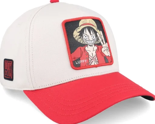 Adjustable-Capslab One Piece Luffy Grey/Red A-Frame Adjustable -