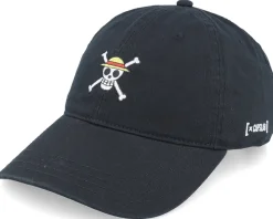 Online Capslab One Piece Skull Black Dad Cap -