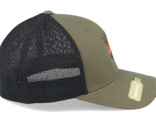 Clearance Iconic Organic Aloha Sunset Olive Mesh Flexfit -