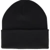 Organic Beanies | Blank Beanies-Beechfield Organic Cotton Cuff - Black