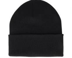Organic Beanies | Blank Beanies-Beechfield Organic Cotton Cuff - Black