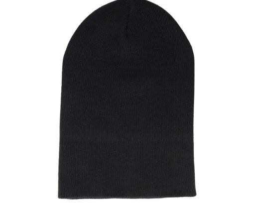 Organic Beanies | Blank Beanies-Beechfield Organic Cotton Cuff - Black