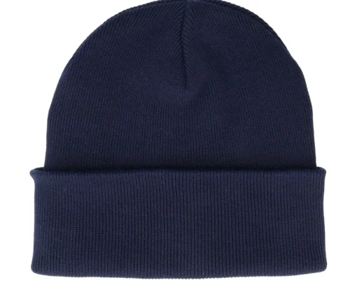 Organic Beanies | Blank Beanies-Beechfield Organic Cotton Cuff - Black