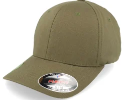 Blanks-Flexfit Organic Cotton Burntolive - Green