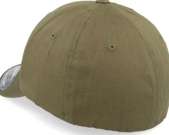 Blanks-Flexfit Organic Cotton Burntolive - Green