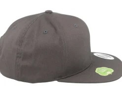 Snapback-Yupoong Organic Cotton Dark Snapback - Grey