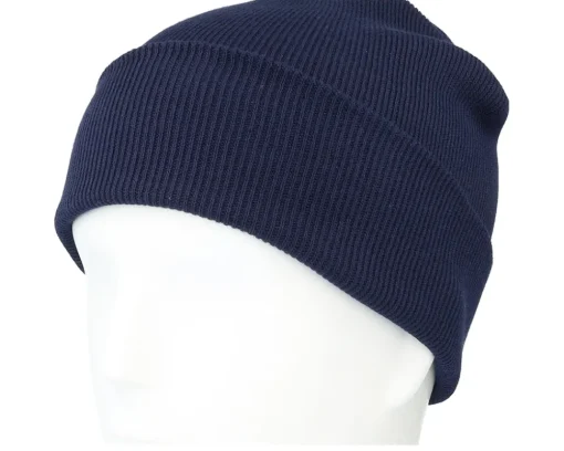 Online Beechfield Organic Cotton Oxford Navy Cuff - Blue