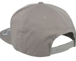 Snapback | Blanks-Yupoong Organic Cotton Pale Snapback - Grey