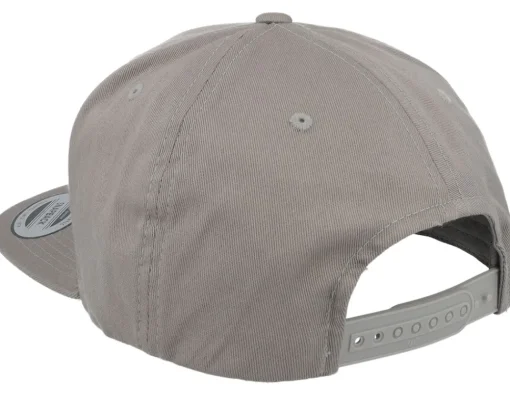 Snapback | Blanks-Yupoong Organic Cotton Pale Snapback - Grey