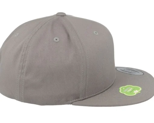Snapback | Blanks-Yupoong Organic Cotton Pale Snapback - Grey