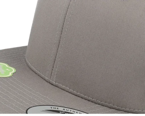 Snapback | Blanks-Yupoong Organic Cotton Pale Snapback - Grey